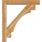 Ekena Millwork Merced Block Rough Sawn Bracket w/ Offset Brace, Western Red Cedar, 6"W x 36"D x 40"H BKT0604X36X40MRC05RWR - alternate 4